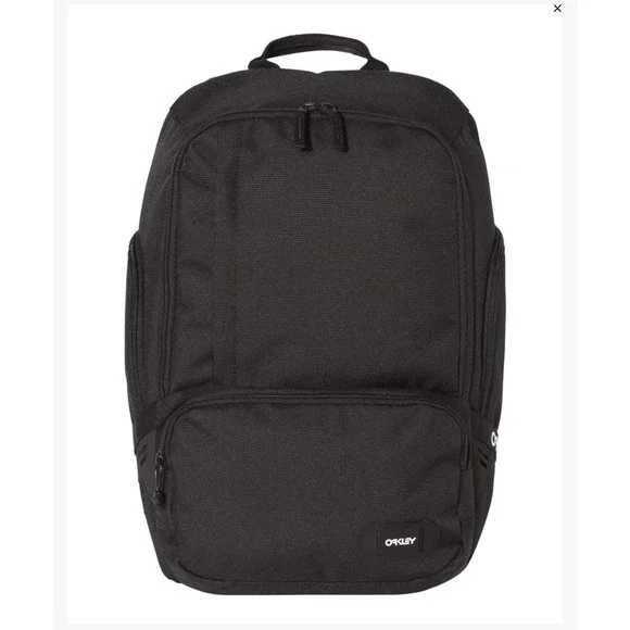 Oakley Street Organizing Backpack 22L Blackout Laptop Bag RFID New School Travel - Picture 1 of 8